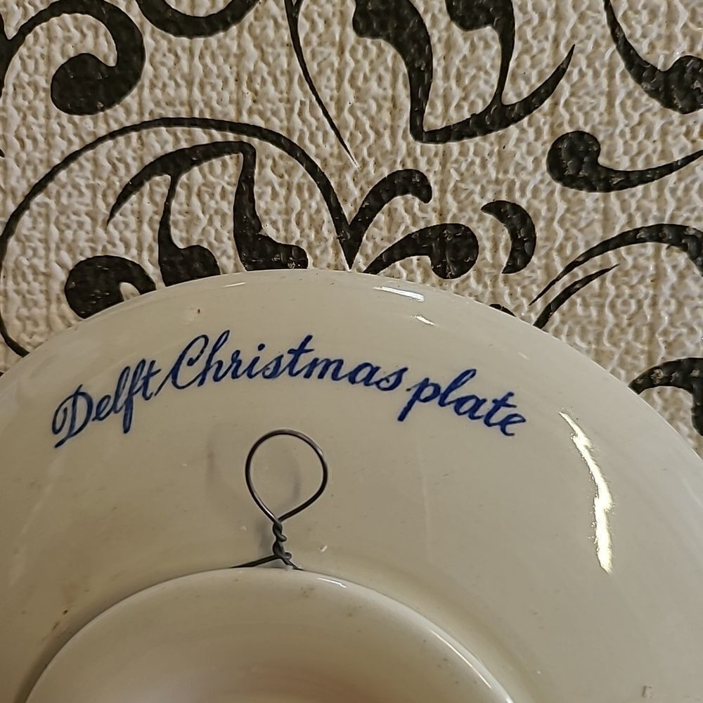 Delft Christmas Plate 1970 - Picture 3 of 5